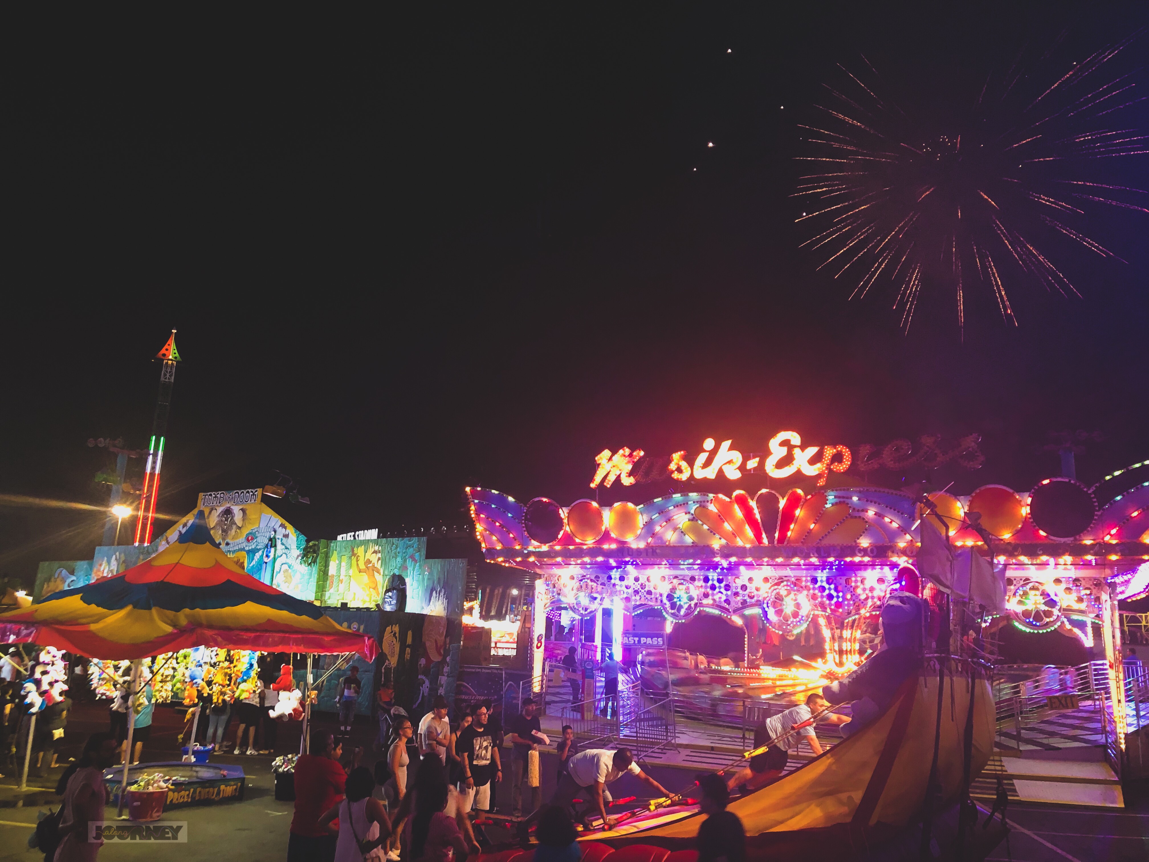 Fireworks and games 